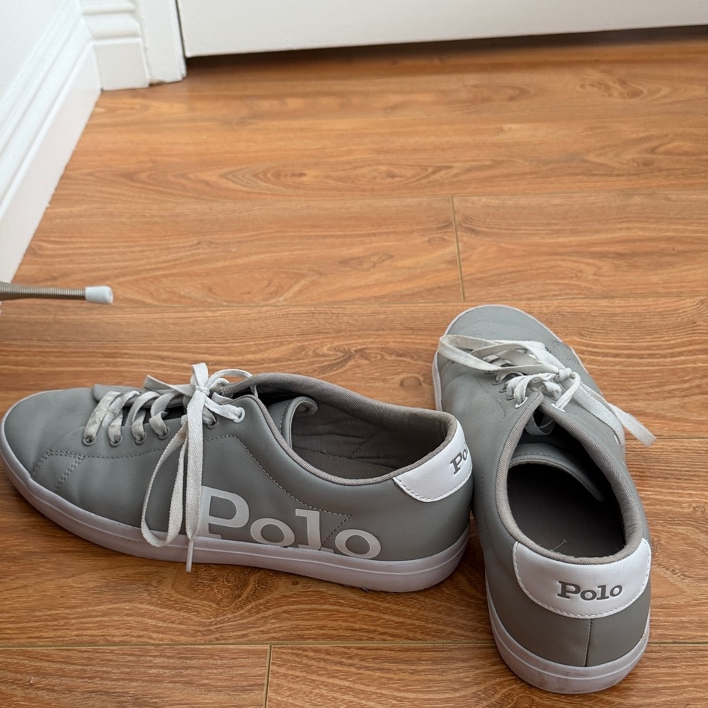 Polo by Ralph Lauren Men's Light Gray Sneakers - Picture 5 of 5